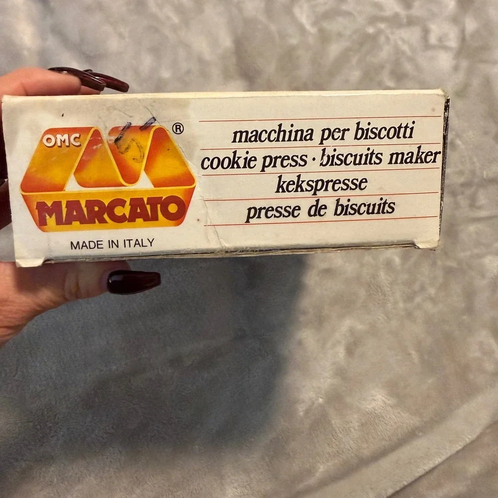 Vintage Marcato Atlas Biscuits Cookie Press‎ Set 20 Discs Made in Italy